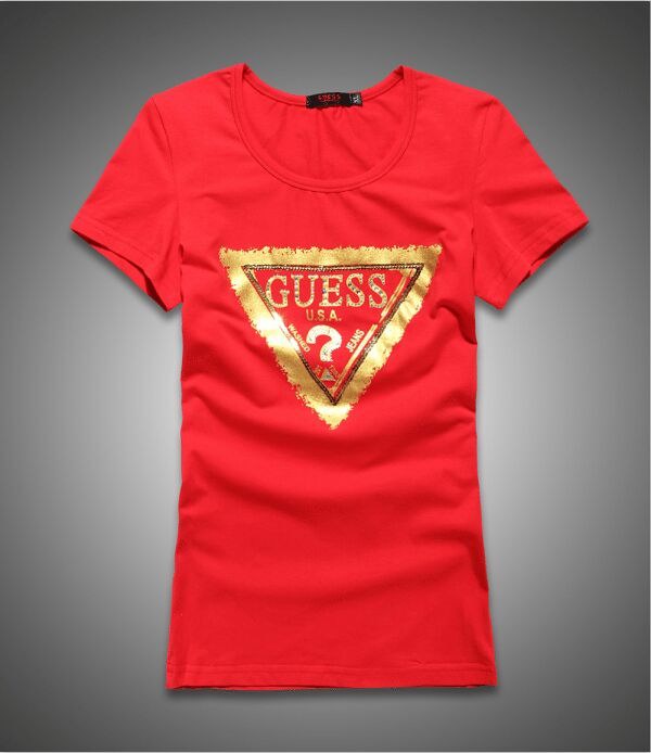 Guess short round collar T woman S-XL-036